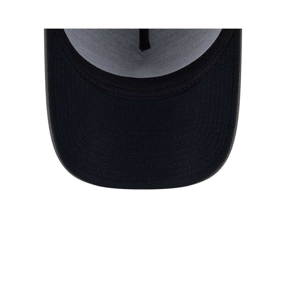 Las Vegas Raiders Hat - Dusty Charcoal Grey 9Forty A-Frame NFL Snapback Cap - New Era